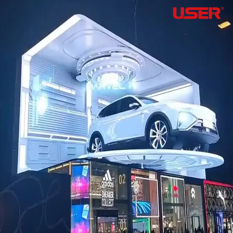 裸眼3D戶外P4全綵LED顯示屏